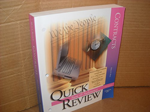 9780314166838: Brain's Sum and Substance Quick Review on Contracts, 7th (Quick Review Series)