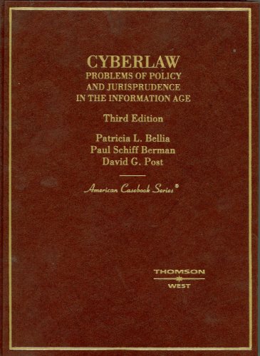 Stock image for Cyberlaw: Problems of Policy and Jurisprudence in the Information Age for sale by ThriftBooks-Dallas