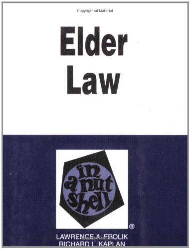 Imagen de archivo de Elder Law in a Nutshell a la venta por Better World Books: West