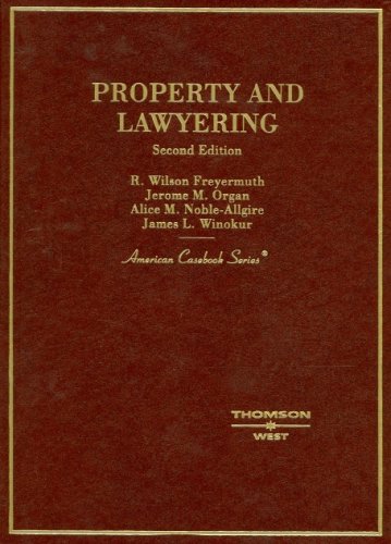 Imagen de archivo de Property And Lawyering a la venta por Jenson Books Inc