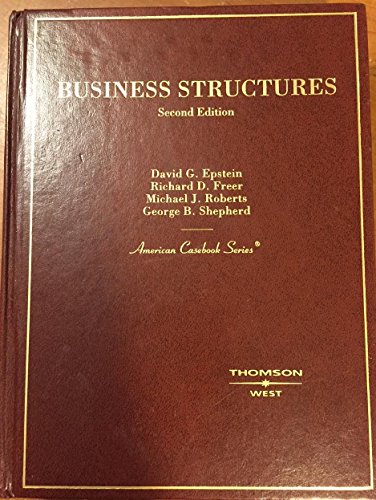 Beispielbild fr Business Structures, (American Casebook Series) zum Verkauf von HPB-Movies