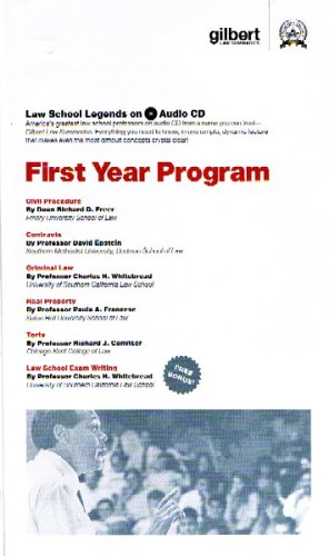Law School Legends First Year Program (Law School Legends Audio Series) (9780314169143) by Staff, Gilbert