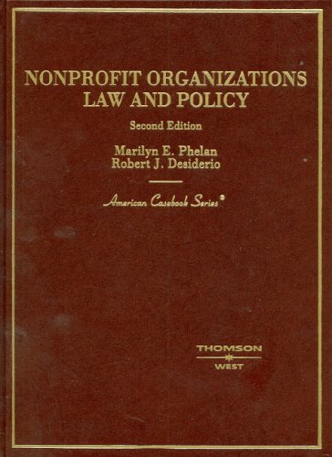 Imagen de archivo de Non-Profit Organizations Law and Policy, (American Casebook Series) a la venta por HPB-Red