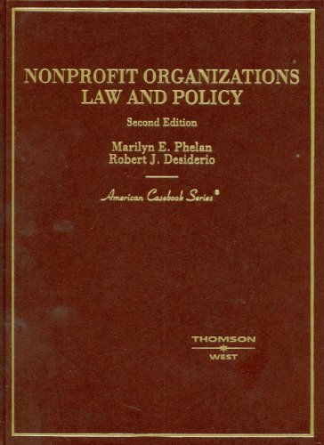 9780314169471: Non-Profit Organizations Law and Policy, (American Casebook Series)