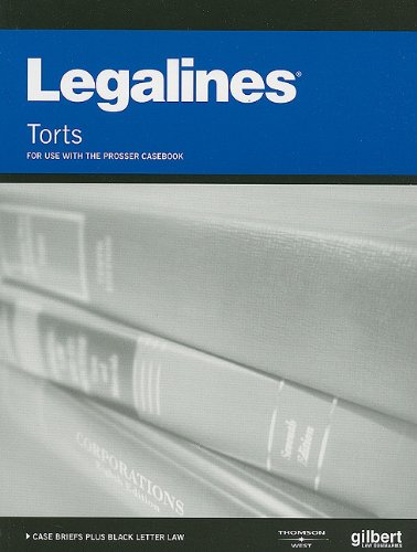 Imagen de archivo de Legalines on Torts, 11th--Keyed to Prosser (Legalines) a la venta por HPB-Red