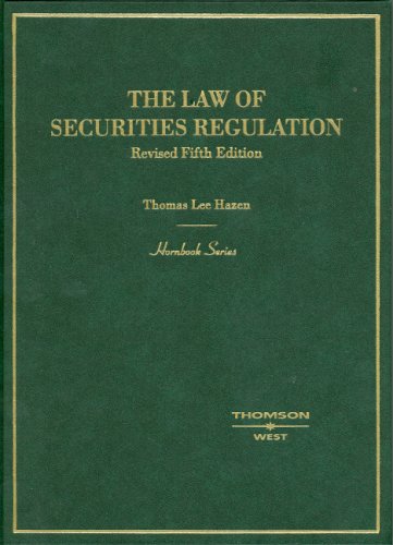 Beispielbild fr Hornbook on the Law of Securities Regulation zum Verkauf von Wonder Book