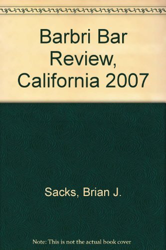 9780314172815: Barbri Bar Review, California Performance Test, Practice Workbook