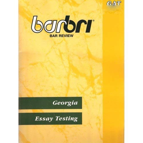 Stock image for Barbri Bar Review: Georgia Essay Testing: GAT 2007 for sale by ThriftBooks-Atlanta