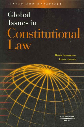 Beispielbild fr Global Issues in Constitutional Law zum Verkauf von BooksRun