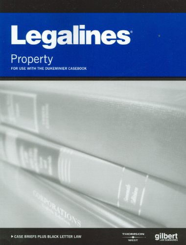 Stock image for Legalines on Real Property,--Keyed to Dukeminier for sale by Better World Books