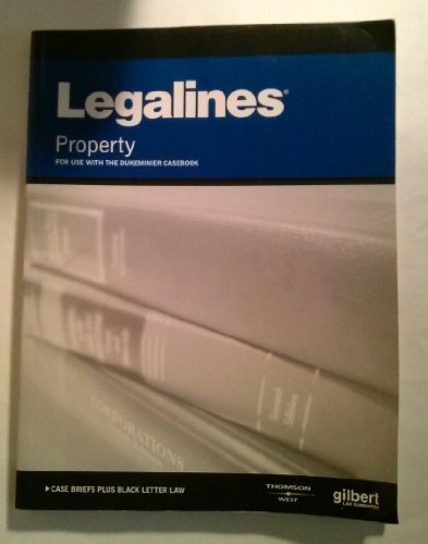 Stock image for Legalines on Real Property,--Keyed to Dukeminier for sale by Better World Books