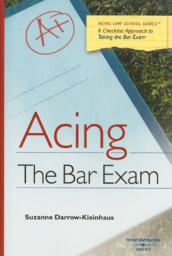 Imagen de archivo de Darrow's Acing the Bar Exam (Acing Series) a la venta por Better World Books