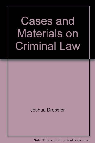 Stock image for Cases and Materials on Criminal Law for sale by ThriftBooks-Dallas