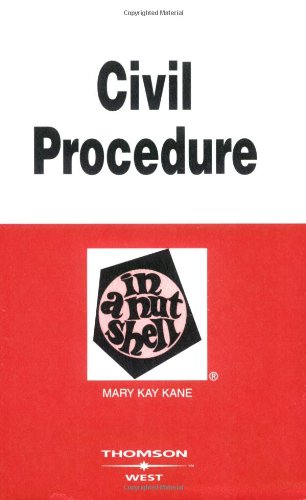 Stock image for Civil Procedure in a Nutshell (Nutshell Series) for sale by Once Upon A Time Books