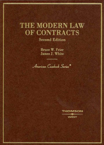 Beispielbild fr The Modern Law of Contracts zum Verkauf von Better World Books