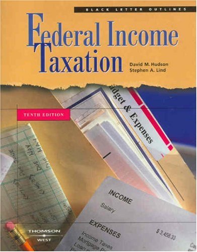 9780314180568: Black Letter Outline on Federal Income Taxation (Black Letter Outlines)