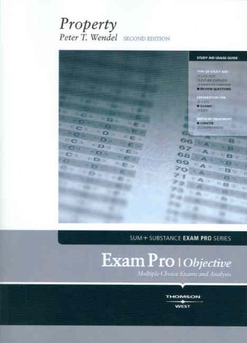 Beispielbild fr Exam Pro Objective Questions on Property (Exam Pro Series) zum Verkauf von BooksRun