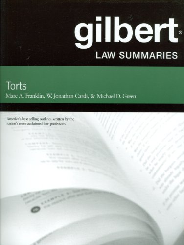 Imagen de archivo de Gilbert Law Summaries on Torts, 24th Edition a la venta por Seattle Goodwill