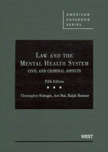 Beispielbild fr Law and the Mental Health System: Civil and Criminal Aspects (American Casebook Series) zum Verkauf von BooksRun