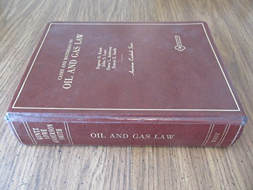 Imagen de archivo de Cases and Materials on Oil and Gas Law a la venta por ThriftBooks-Atlanta