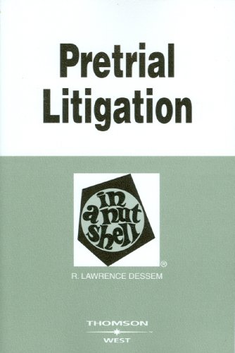 Stock image for Pretrial Litigation for sale by Better World Books