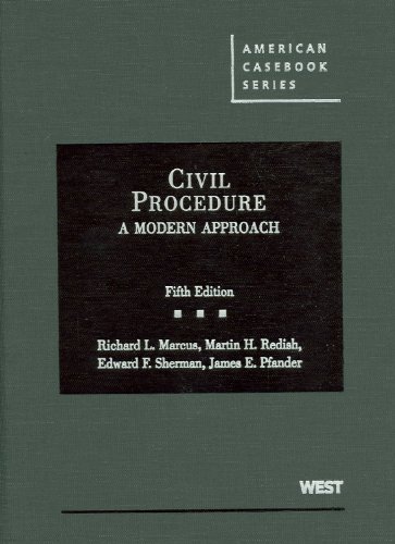 Beispielbild fr Civil Procedure: A Modern Approach zum Verkauf von ThriftBooks-Atlanta