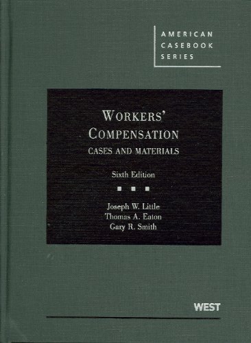 Beispielbild fr Workers' Compensation, Cases and Materials (American Casebook Series) zum Verkauf von HPB-Red