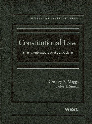 Beispielbild fr Constitutional Law : A Contemporary Approach Interactive Casebook zum Verkauf von Better World Books