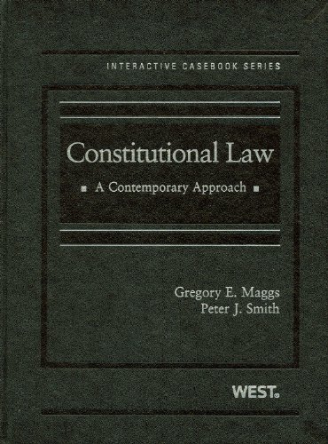 Imagen de archivo de Constitutional Law : A Contemporary Approach Interactive Casebook a la venta por Better World Books