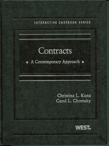 Beispielbild fr Contracts : A Contemporary Approach zum Verkauf von Better World Books