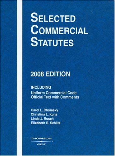 9780314190147: Selected Commercial Statutes