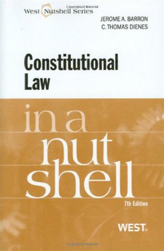 Beispielbild fr Constitutional Law in a Nutshell, 7th (Nutshell Series) (West Nutshell Series) zum Verkauf von Your Online Bookstore