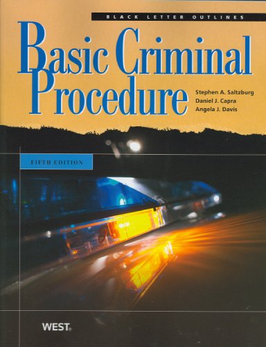 Stock image for Black Letter Outline on Basic Criminal Procedure for sale by Better World Books