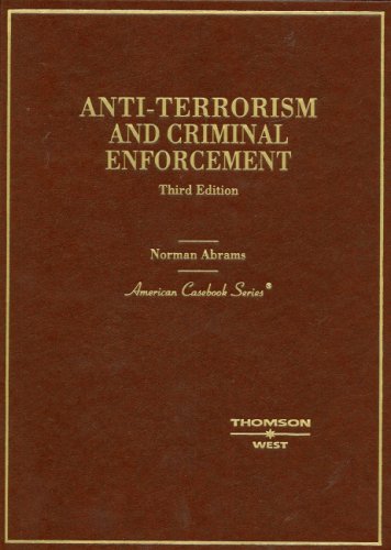 Stock image for Anti-Terrorism and Criminal Enforcement for sale by ThriftBooks-Dallas