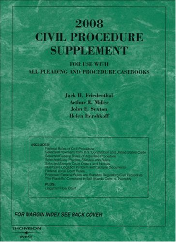 9780314190499: Civil Procedure Supplement (American Casebook Series)