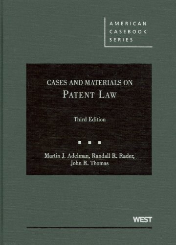 Beispielbild fr Cases and Materials on Patent Law zum Verkauf von Better World Books