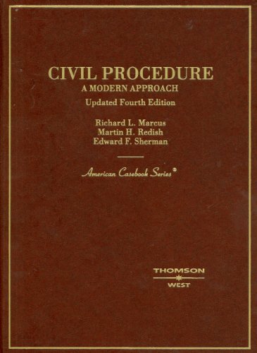 9780314191014: Civil Procedure: A Modern Approach (American Casebook Series)
