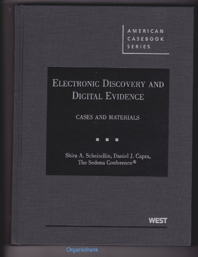Stock image for Electronic Discovery and Digital Evidence: Cases and Materials (American Casebook) for sale by HPB-Red