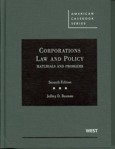 Stock image for Corporations Law and Policy: Materials and Problems for sale by ThriftBooks-Atlanta