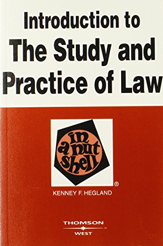 9780314194152: Introduction to the Study and Practice of Law in a Nutshell