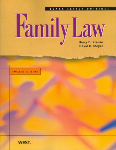 Imagen de archivo de Black Letter Outline on Family Law (Black Letter Outlines) a la venta por Books Unplugged