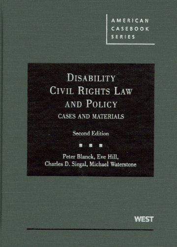 Stock image for Disability Civil Rights Law and Policy, Cases and Materials (American Casebook Series) for sale by HPB-Red