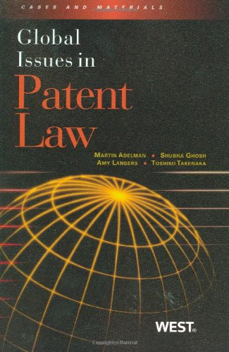 Beispielbild fr Global Issues in Patent Law zum Verkauf von Better World Books