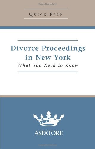 Divorce Proceedings in New York - Multiple Authors