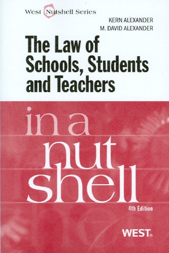 Beispielbild fr Law of Schools, Students and Teachers in a Nutshell zum Verkauf von Better World Books