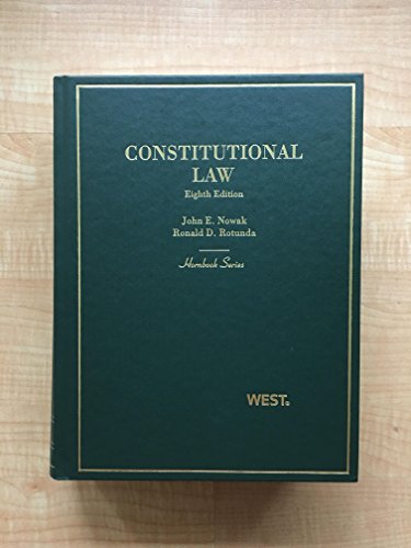 Beispielbild fr Constitutional Law Hornbook zum Verkauf von PBShop.store UK