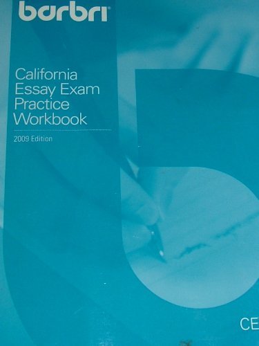 Beispielbild fr BAR/BRI California Essay Exam Pratice Workbook zum Verkauf von HPB-Red