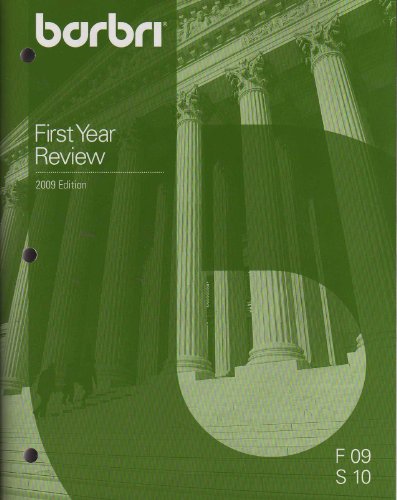 Imagen de archivo de First Year Review a la venta por Better World Books