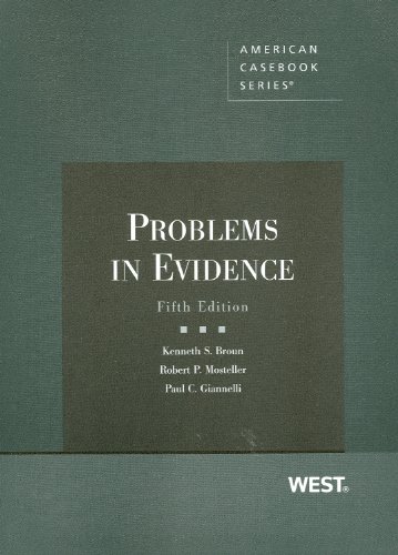 Beispielbild fr Problems in Evidence, 5th (Coursebook) zum Verkauf von BooksRun