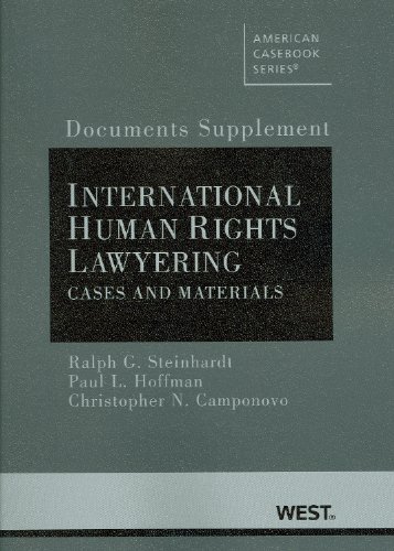 Beispielbild fr Documents Supplement to International Human Rights Lawyering, Cases and Materials (American Casebook Series) zum Verkauf von HPB-Red